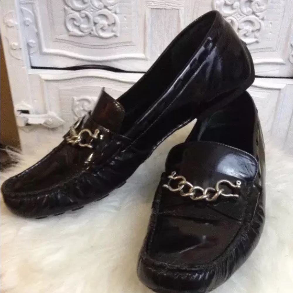 Authentic Burberry leather loafers